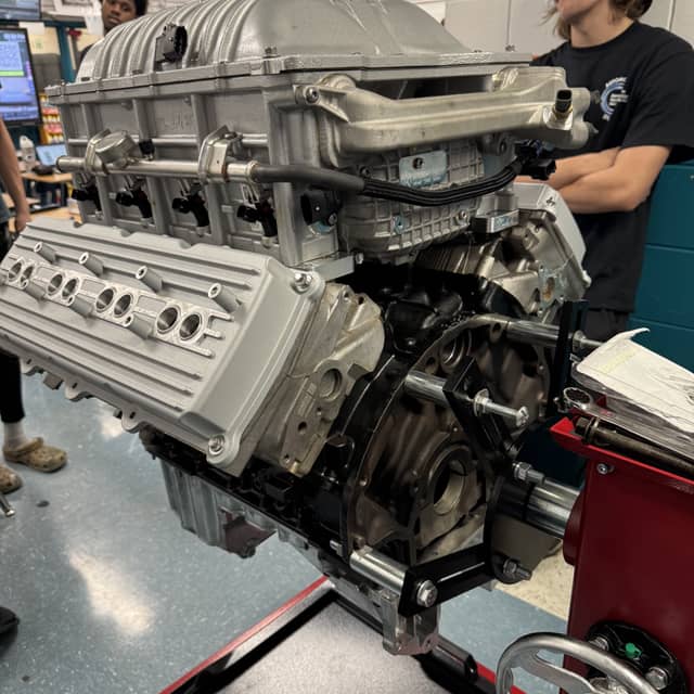 supercharged engine rear